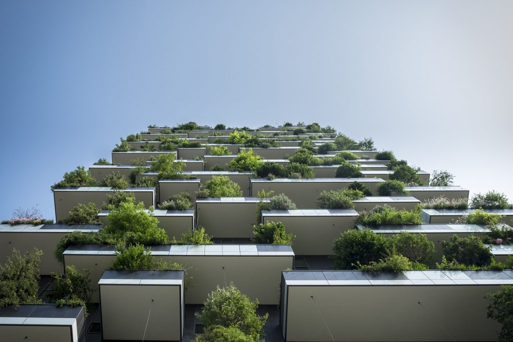 balconies with trees